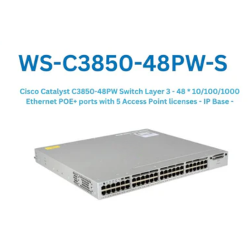CISCO Switches WS-C3850-48PW-S